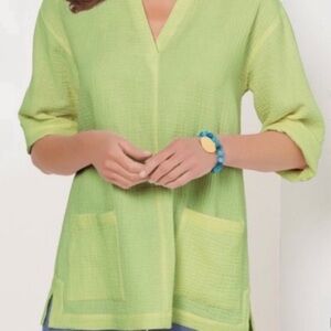 Soft Surroundings Araza Gauze shirt- size 1X